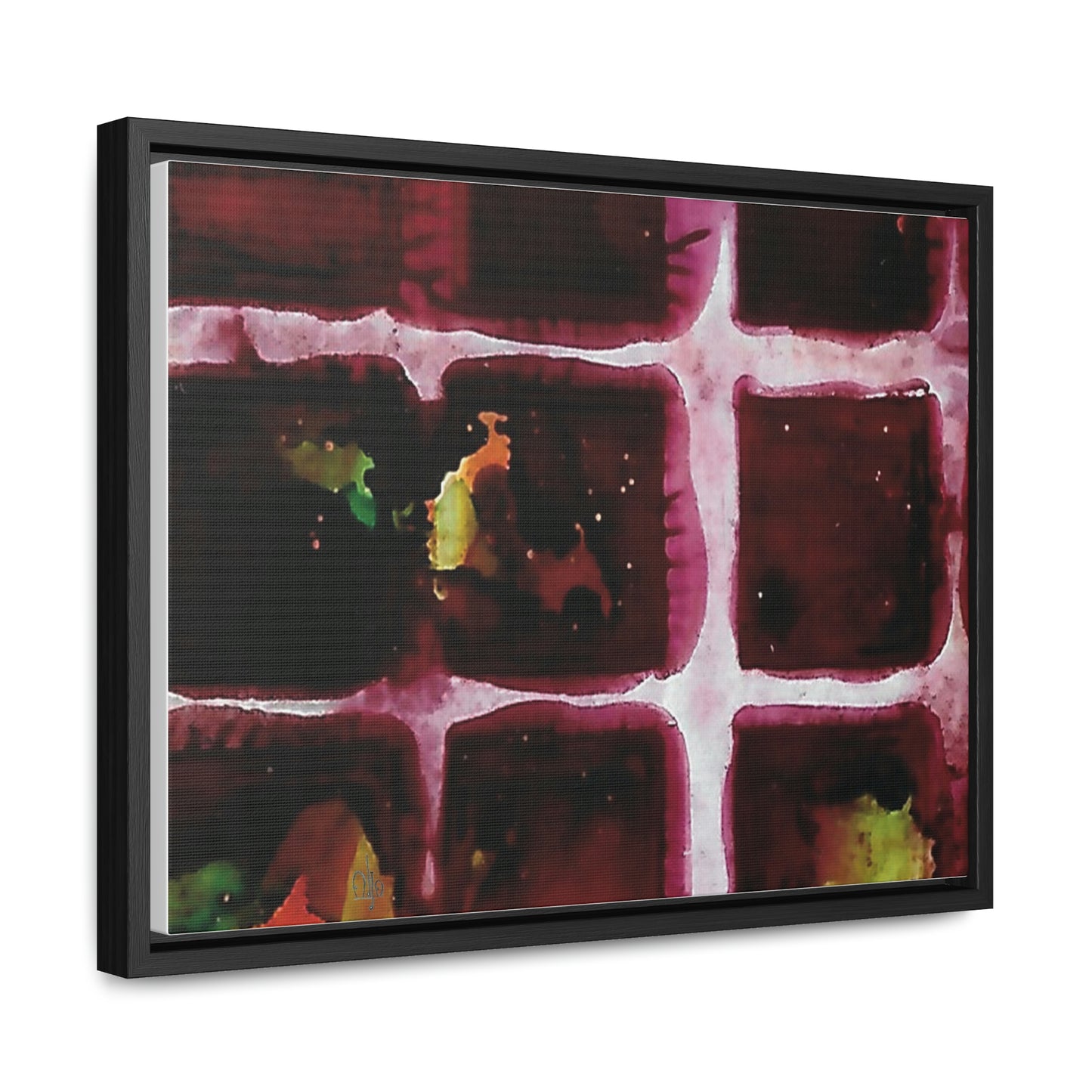 Off the Grid 10 Framed Canvas Print - Alja Design
