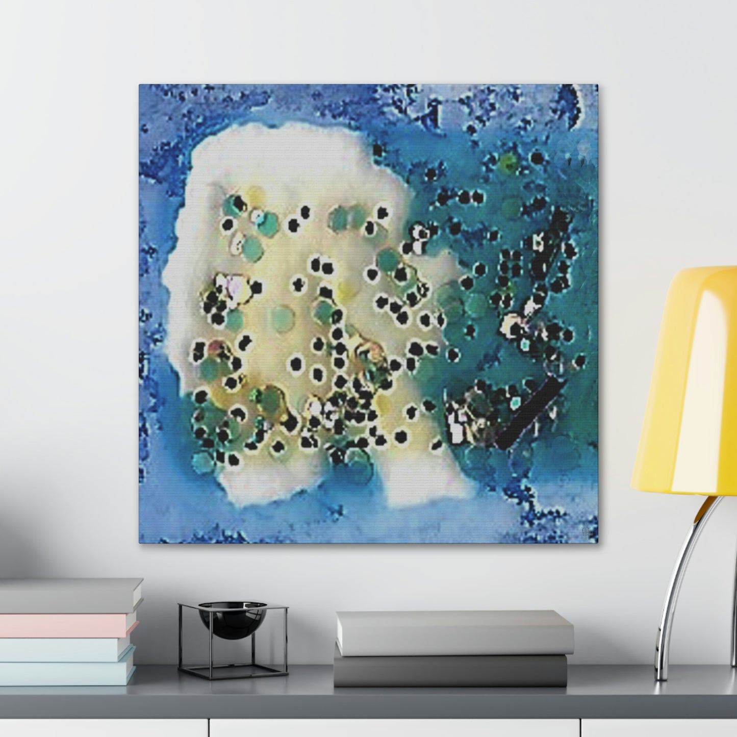 Fractal Blue 8 Canvas Print - Alja Design