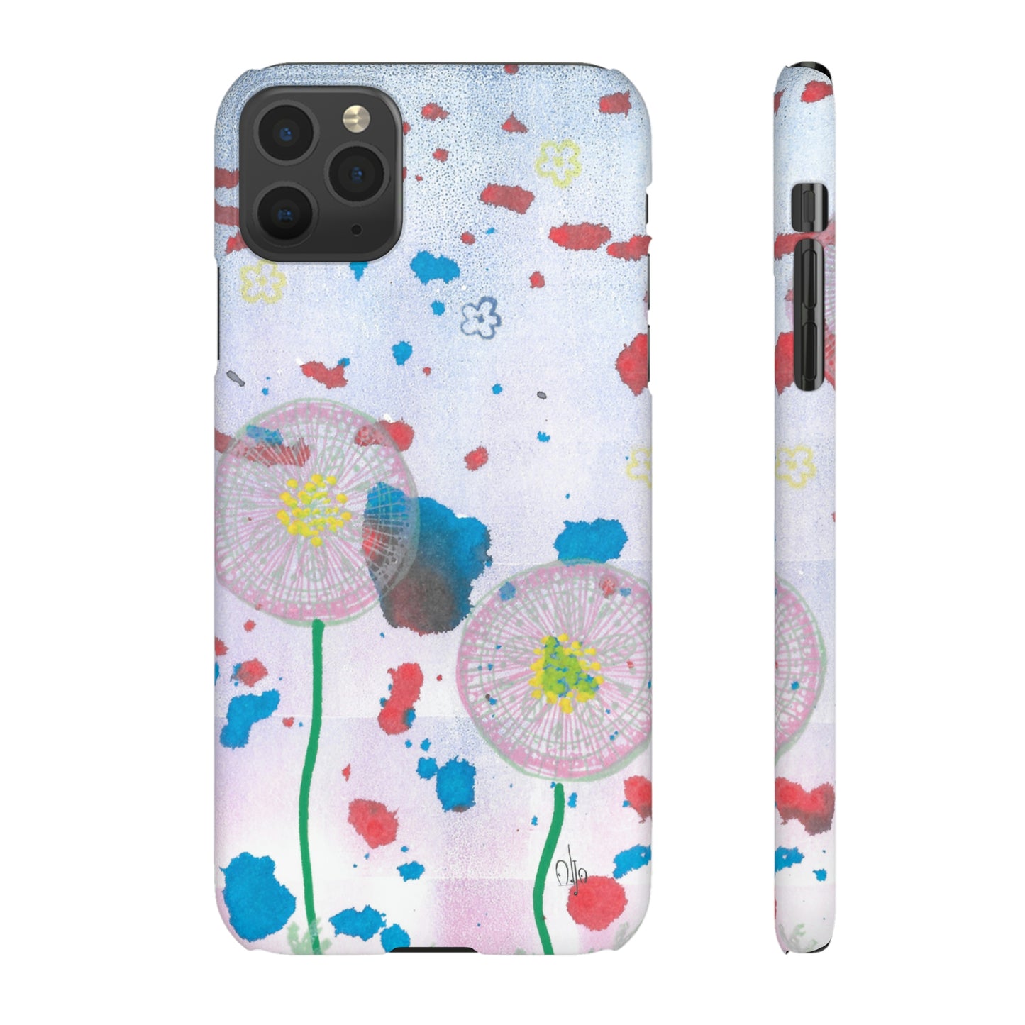 iPhone Samsung Galaxy Pixel5G Snap Case Phone Case Dandelion Party - Alja Design