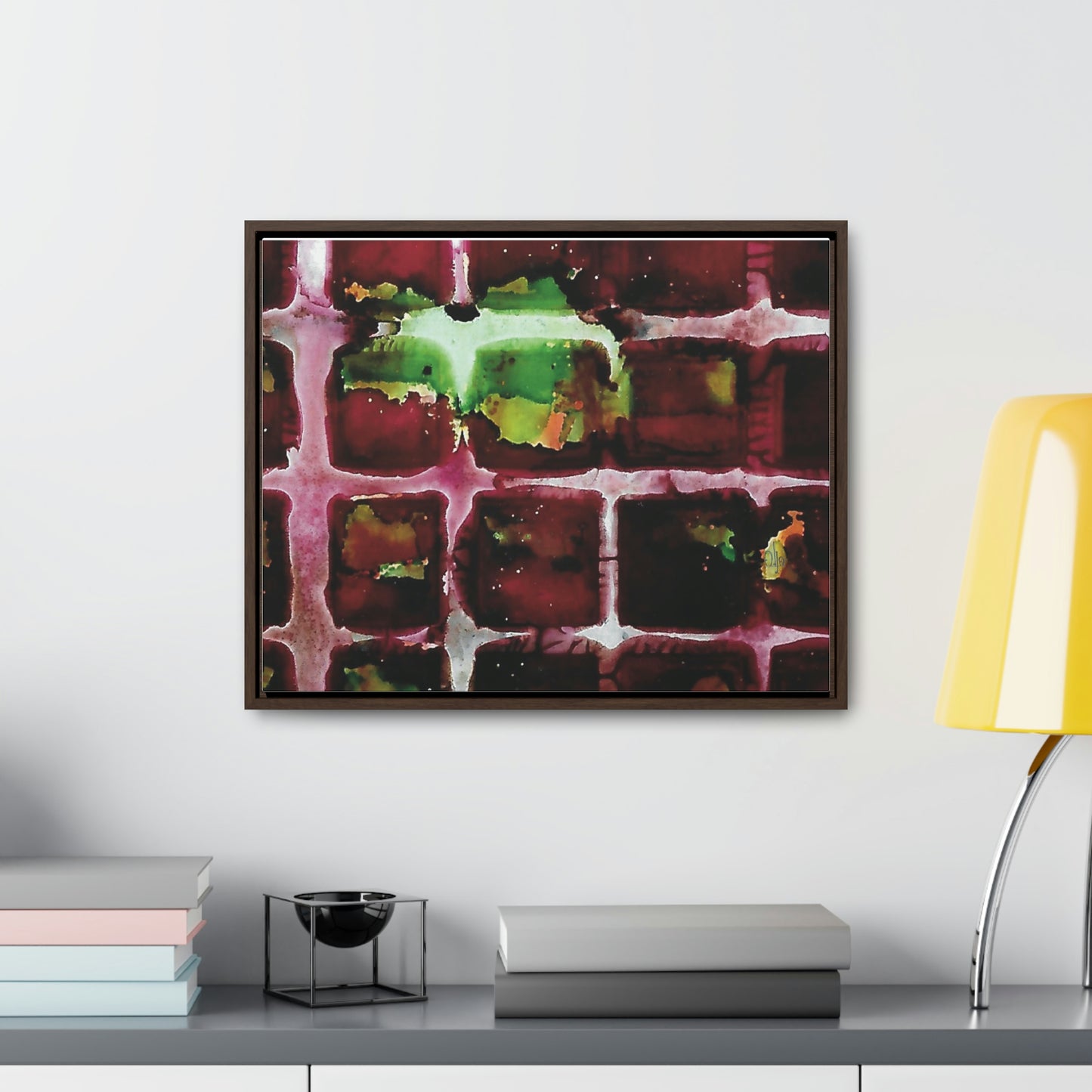 Off the Grid 7 Framed Canvas Print - Alja Design