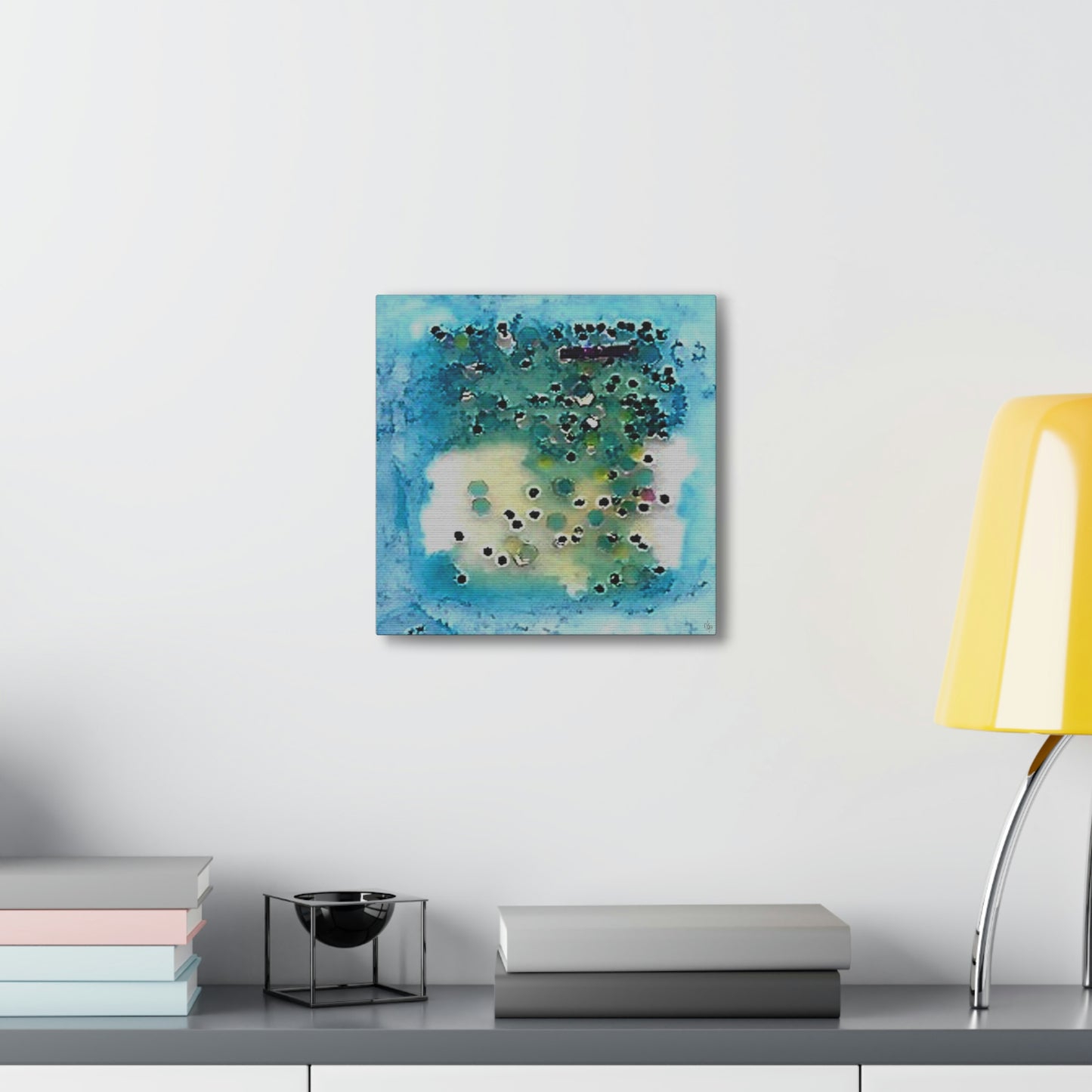 Fractal Blue 2 Canvas Print - Alja Design