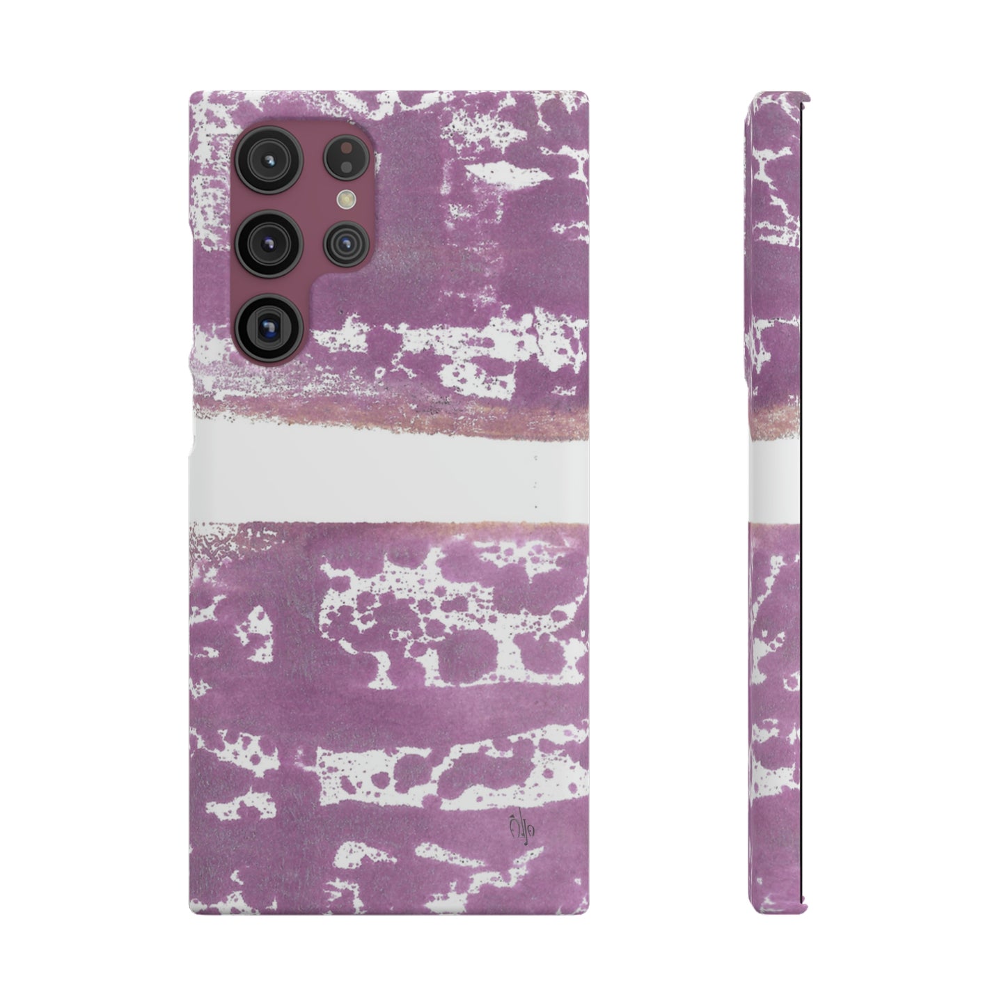 iPhone Samsung Galaxy Pixel5G Snap Case Phone Case Purple Horizon - Alja Design