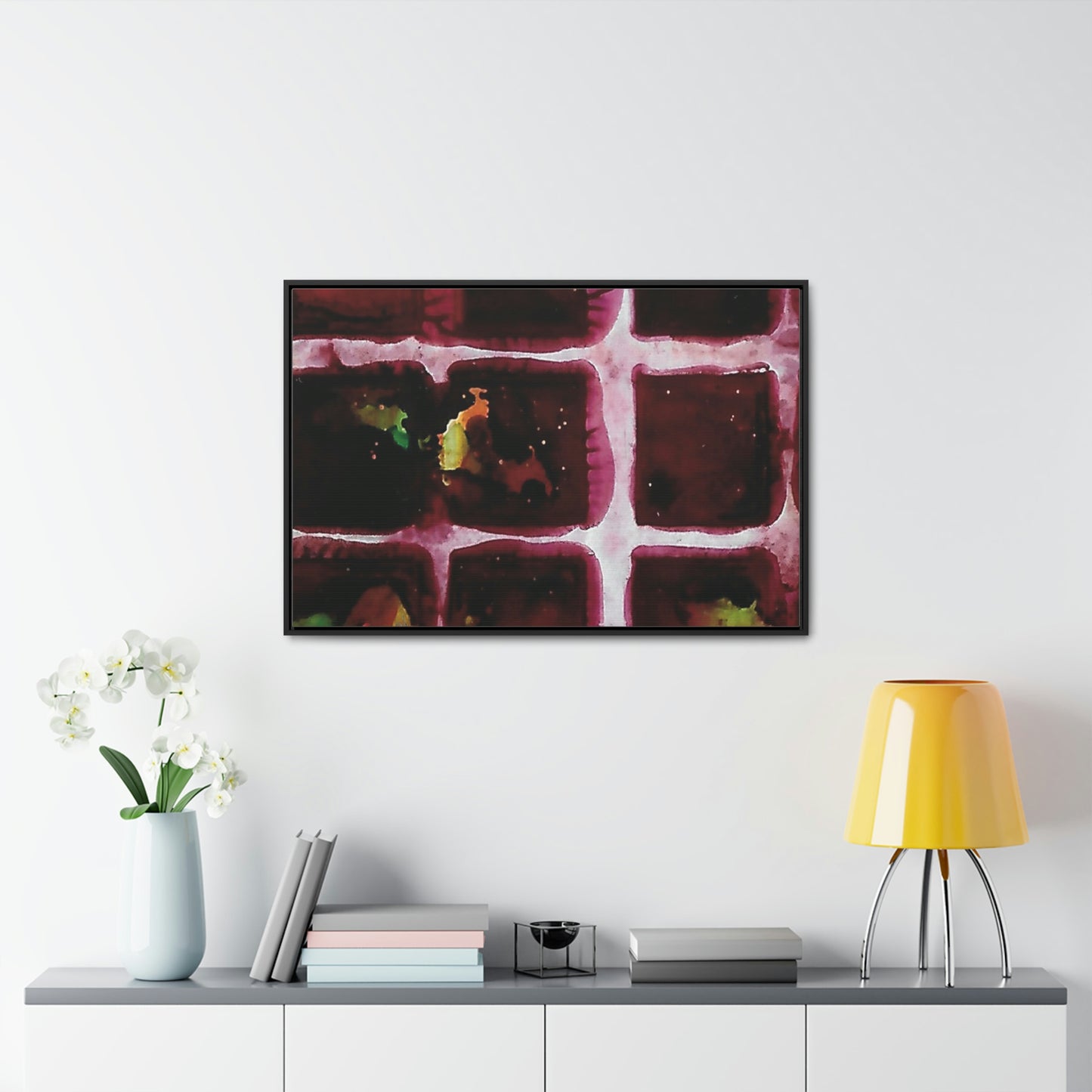 Off the Grid 10 Framed Canvas Print - Alja Design