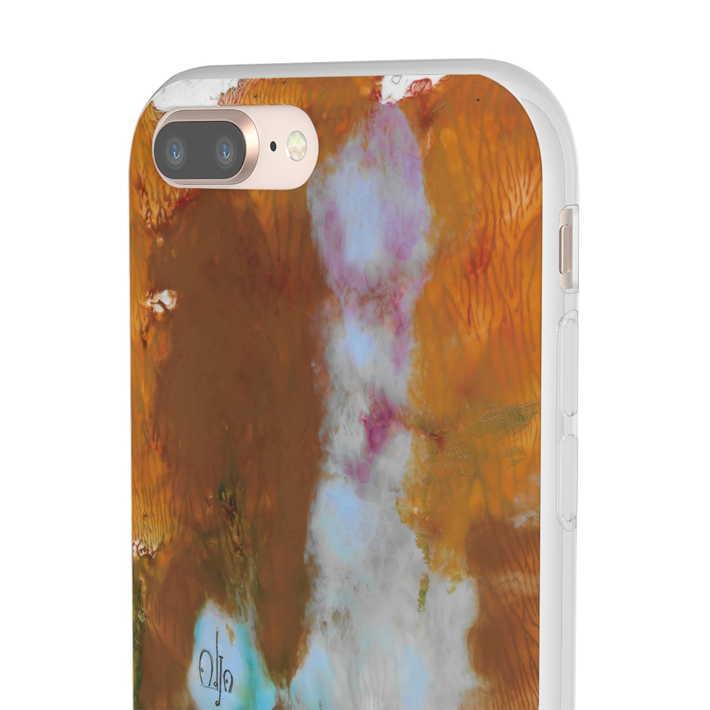iPhone and Samsung Galaxy Flexi Phone Case Yellow Cascade - Alja Design