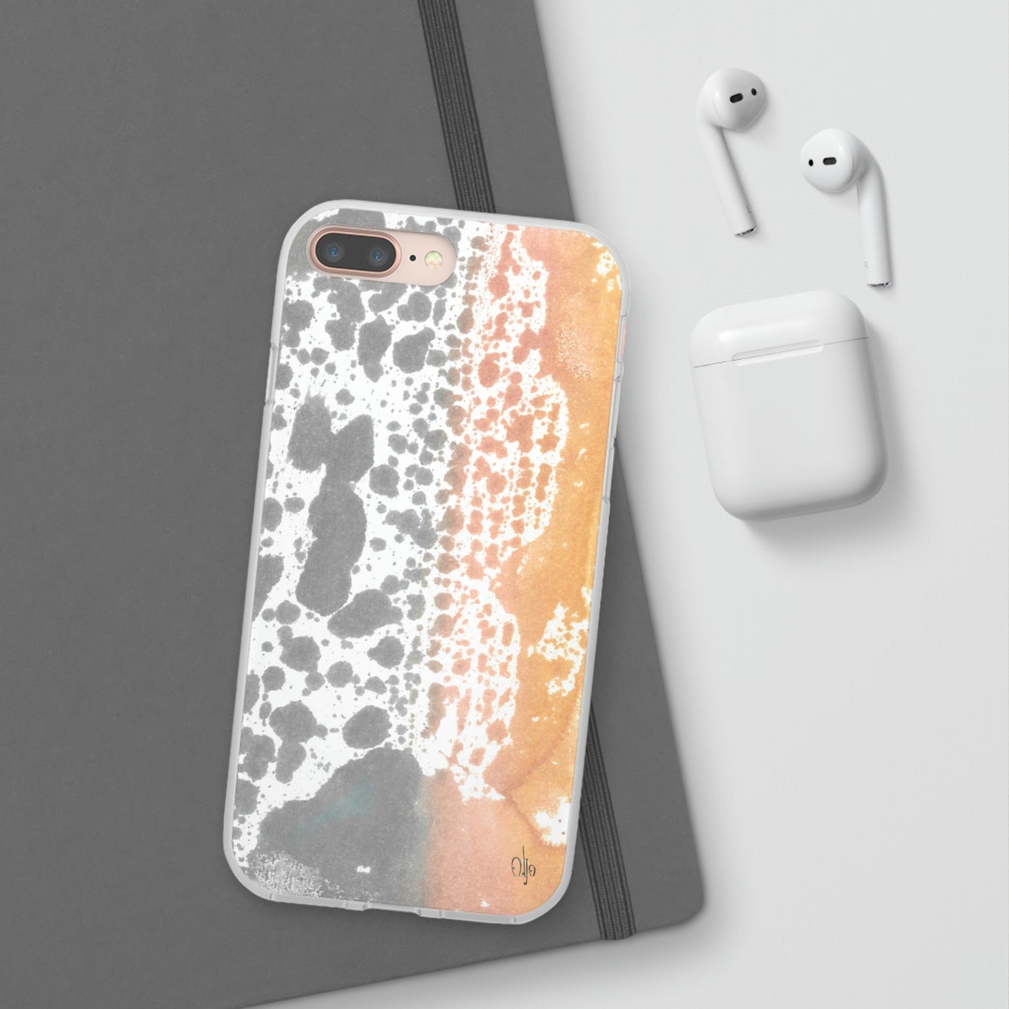 iPhone and Samsung Galaxy Flexi Phone Case Lava Waterfall - Alja Design