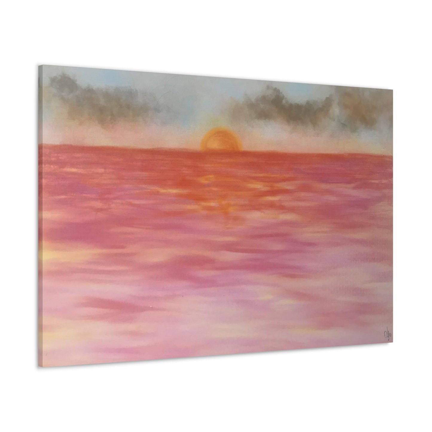 Red Sunset Canvas Print - Alja Design