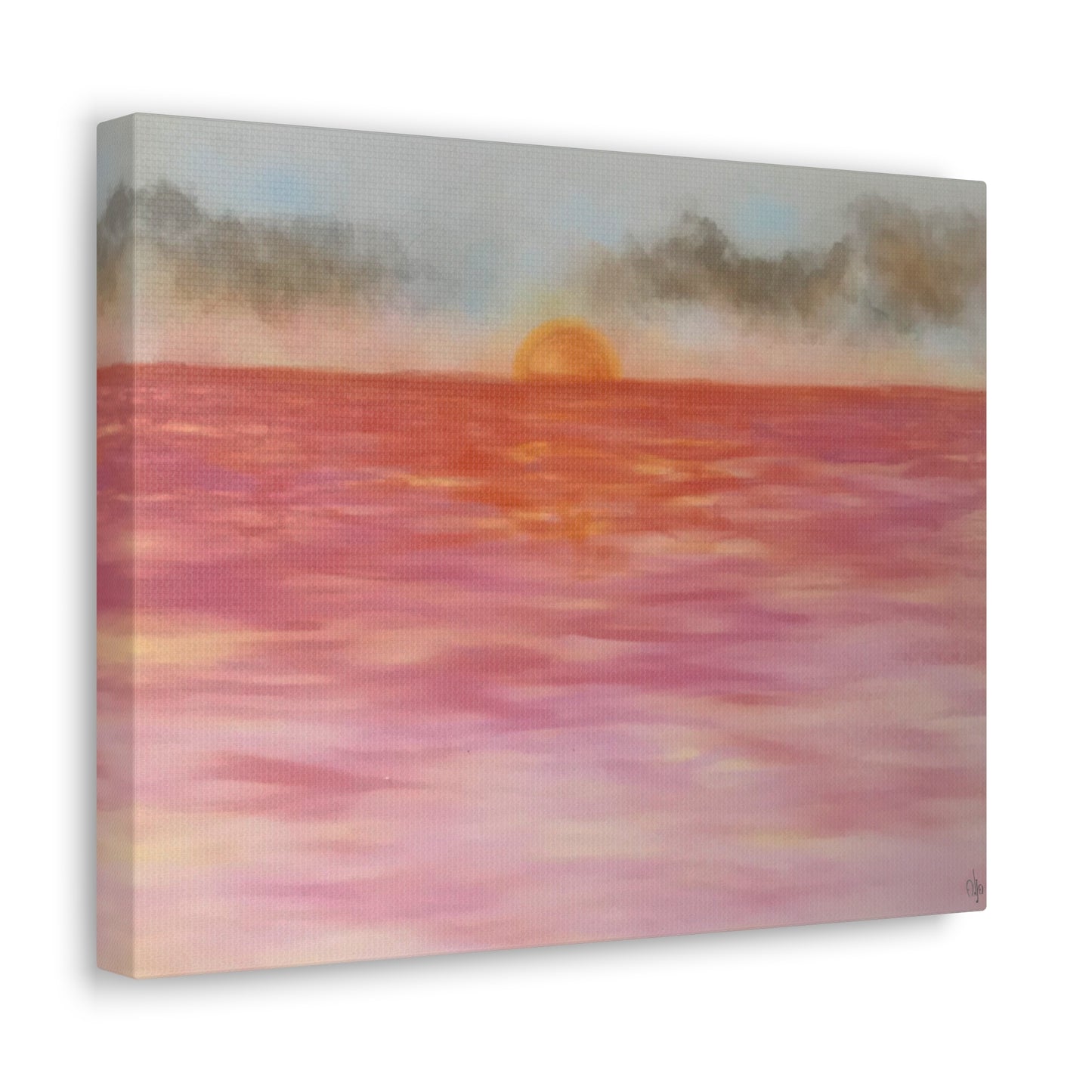 Red Sunset Canvas Print - Alja Design