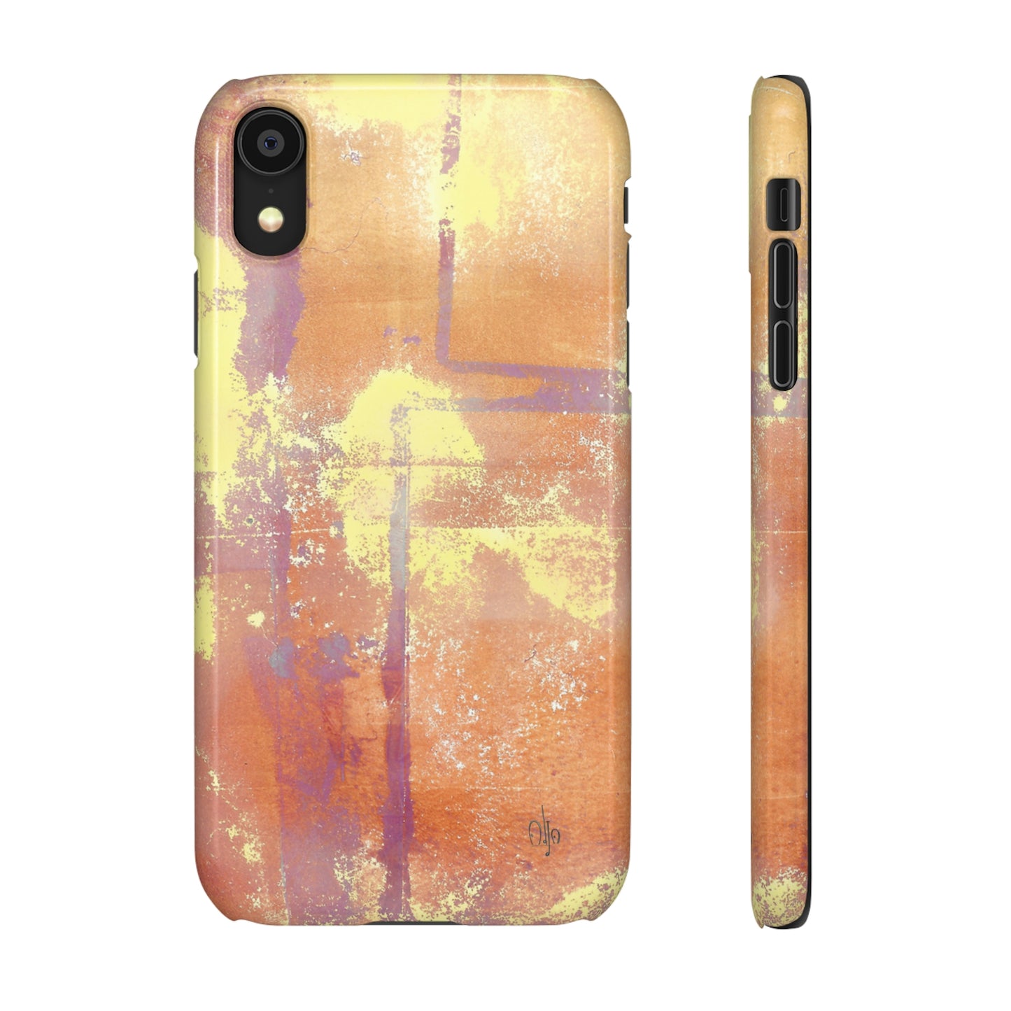 iPhone Samsung Galaxy Pixel5G Snap Case Phone Case Passionate Orange - Alja Design