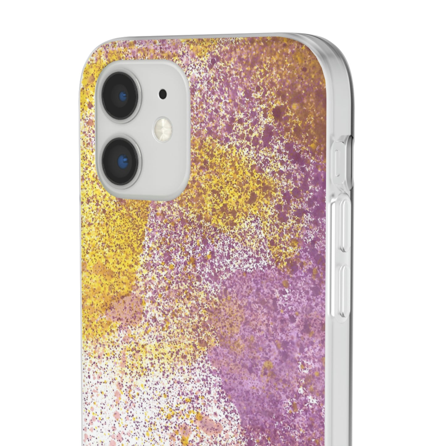 iPhone and Samsung Galaxy Flexi Phone Case Purple Blocks - Alja Design