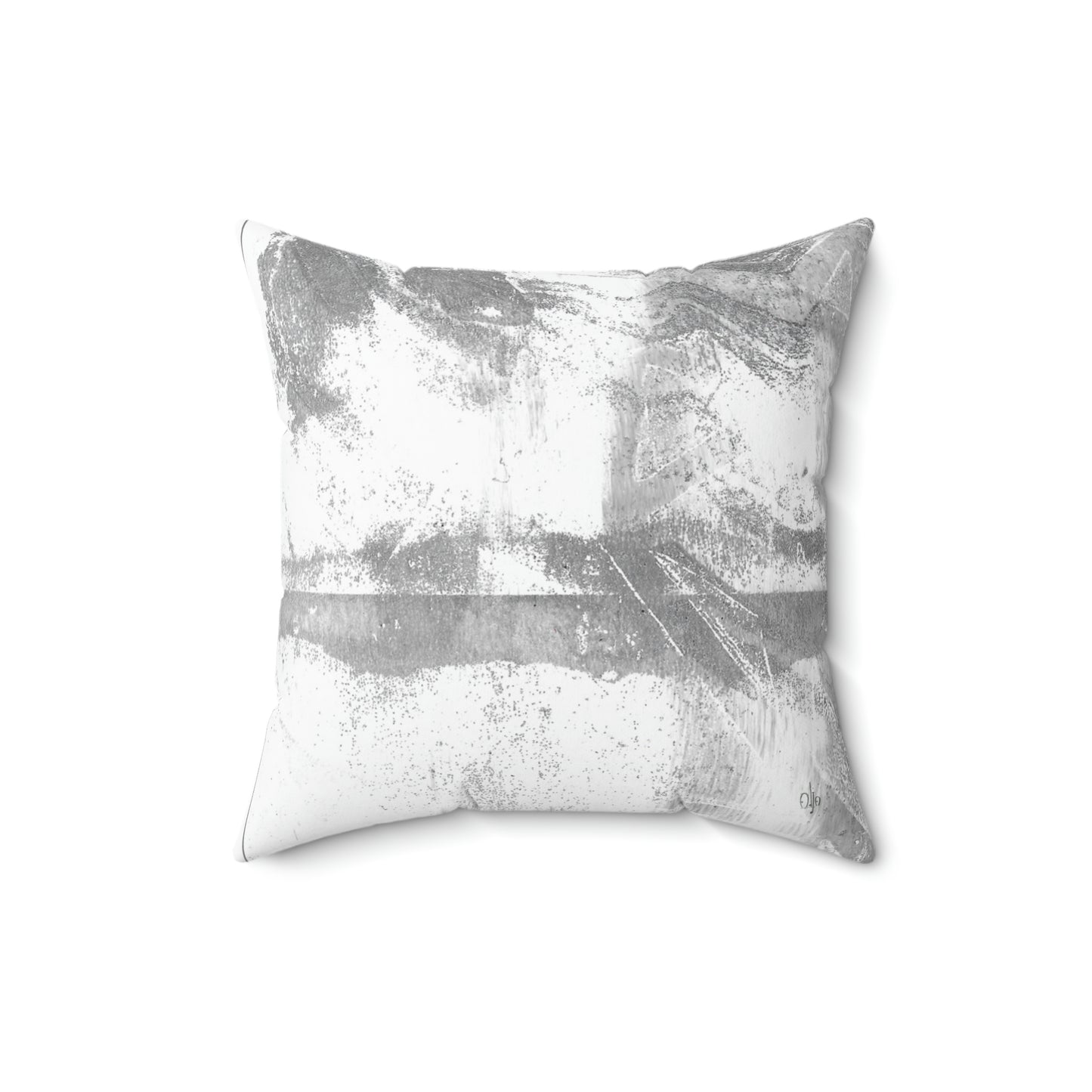 Grey Wall Square Pillow - Alja Design