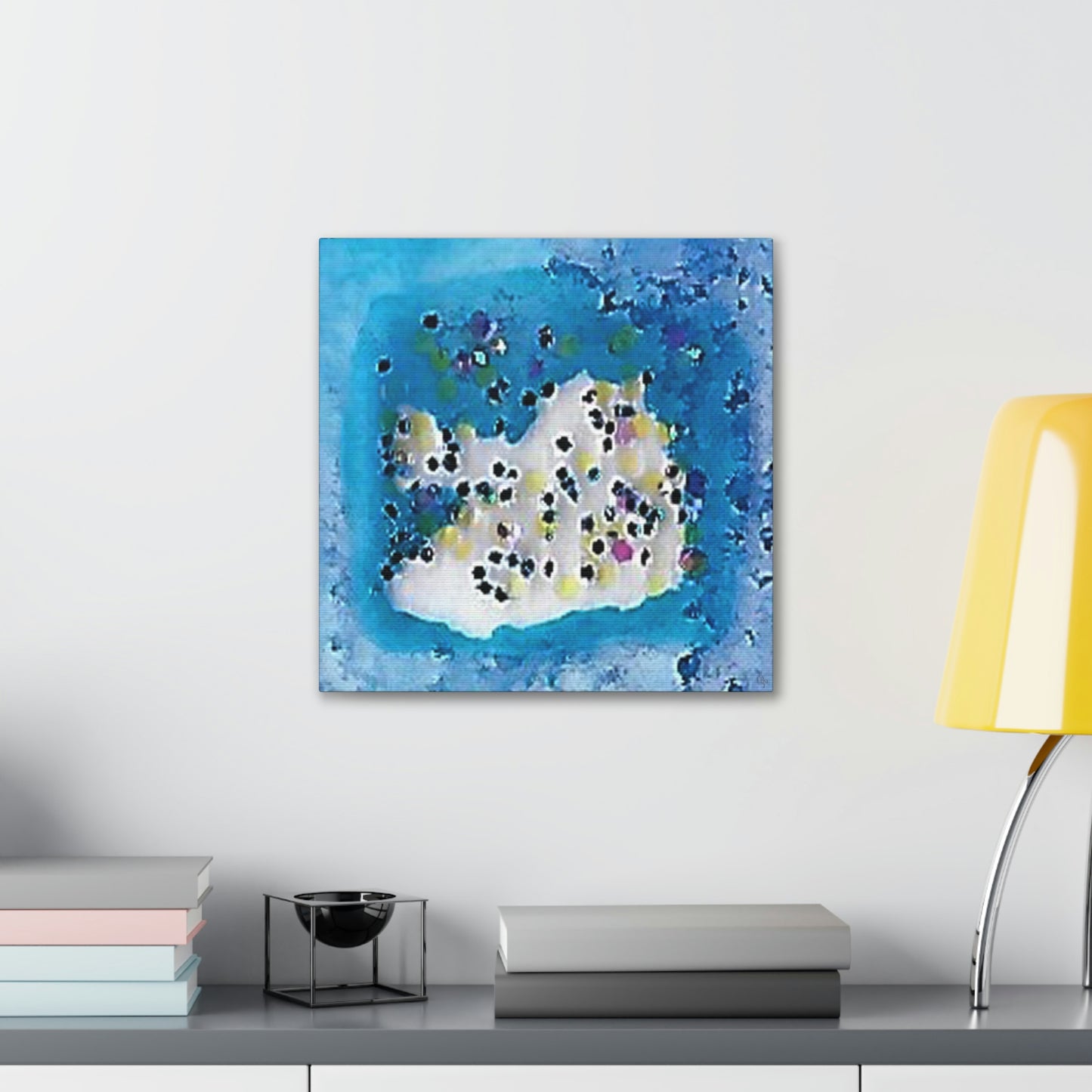 Fractal Blue 13 Canvas Print - Alja Design