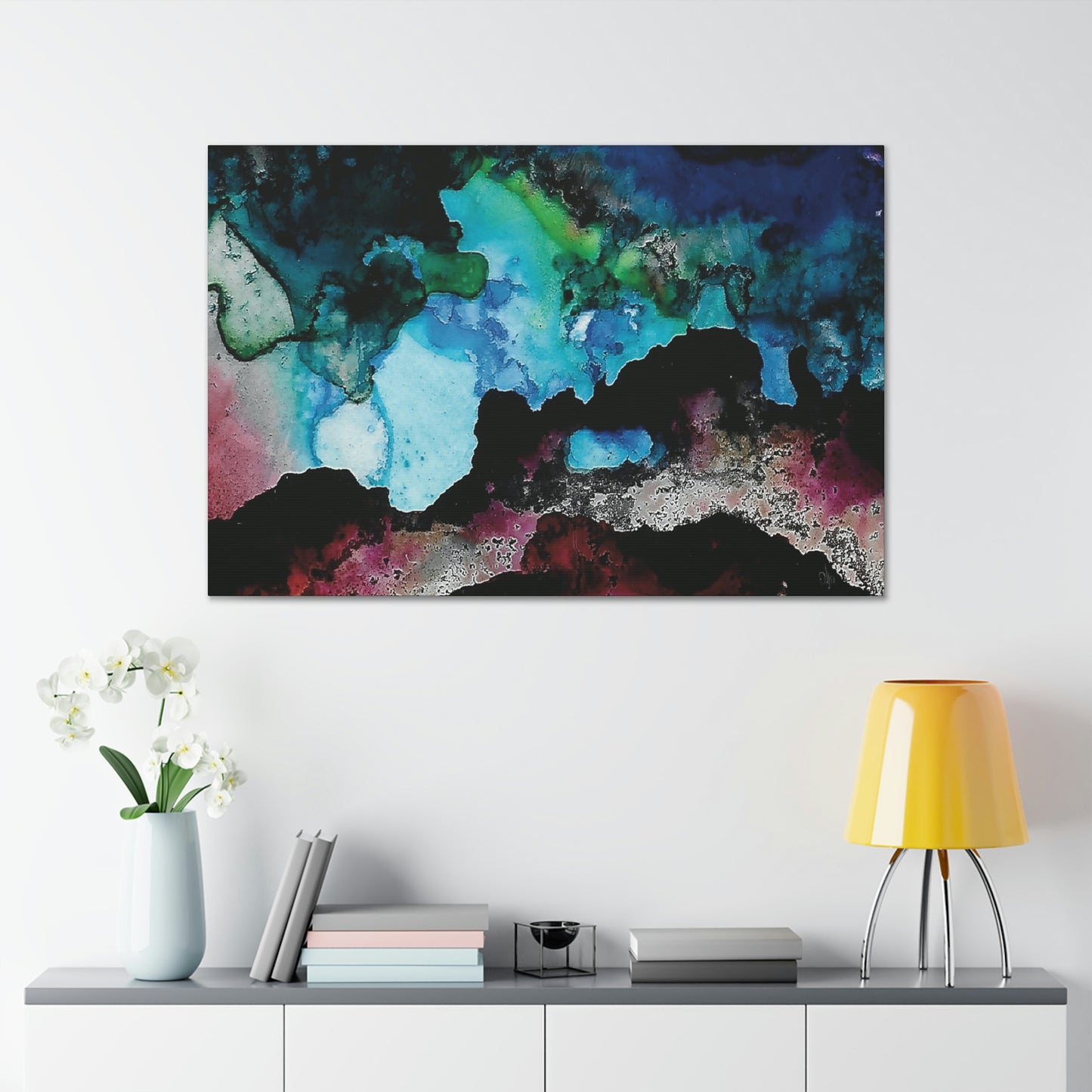 Inner Space 5 Canvas Print - Alja Design
