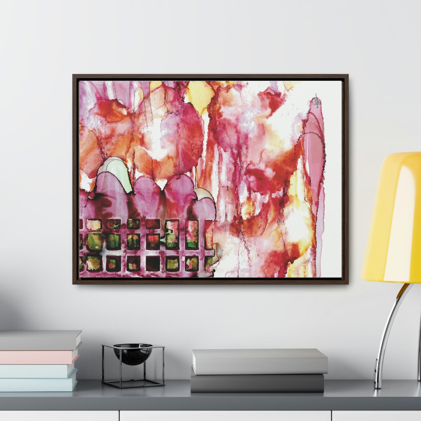 Off the Grid 13 Framed Canvas Print - Alja Design