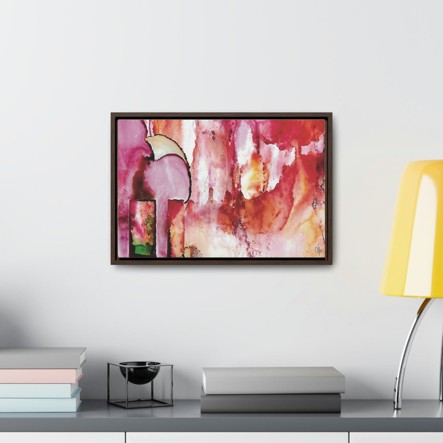 Off the Grid 6 Framed Canvas Print - Alja Design