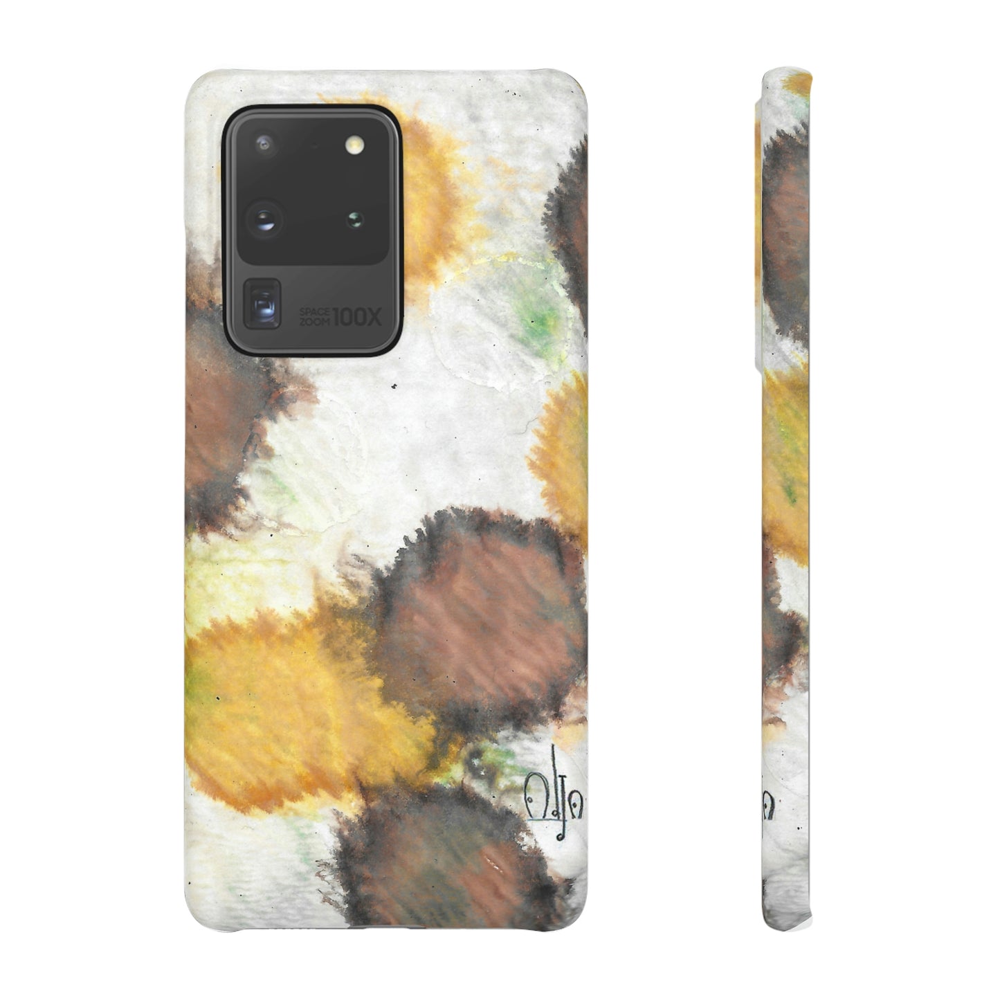 iPhone Samsung Galaxy Pixel5G Snap Case Phone Case Orange Cells - Alja Design