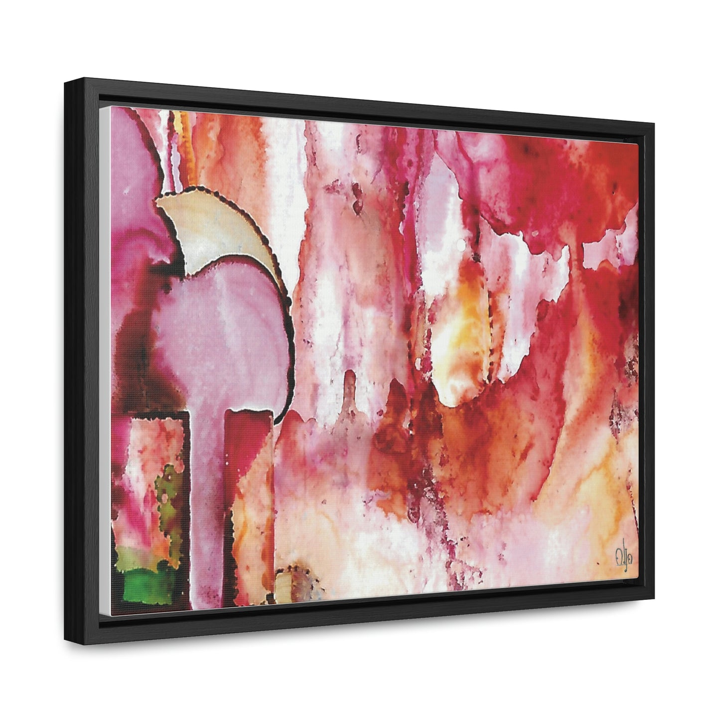 Off the Grid 6 Framed Canvas Print - Alja Design