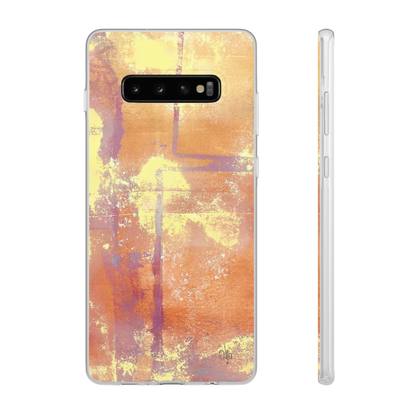 iPhone and Samsung Galaxy Flexi Phone Case Passionate Orange - Alja Design