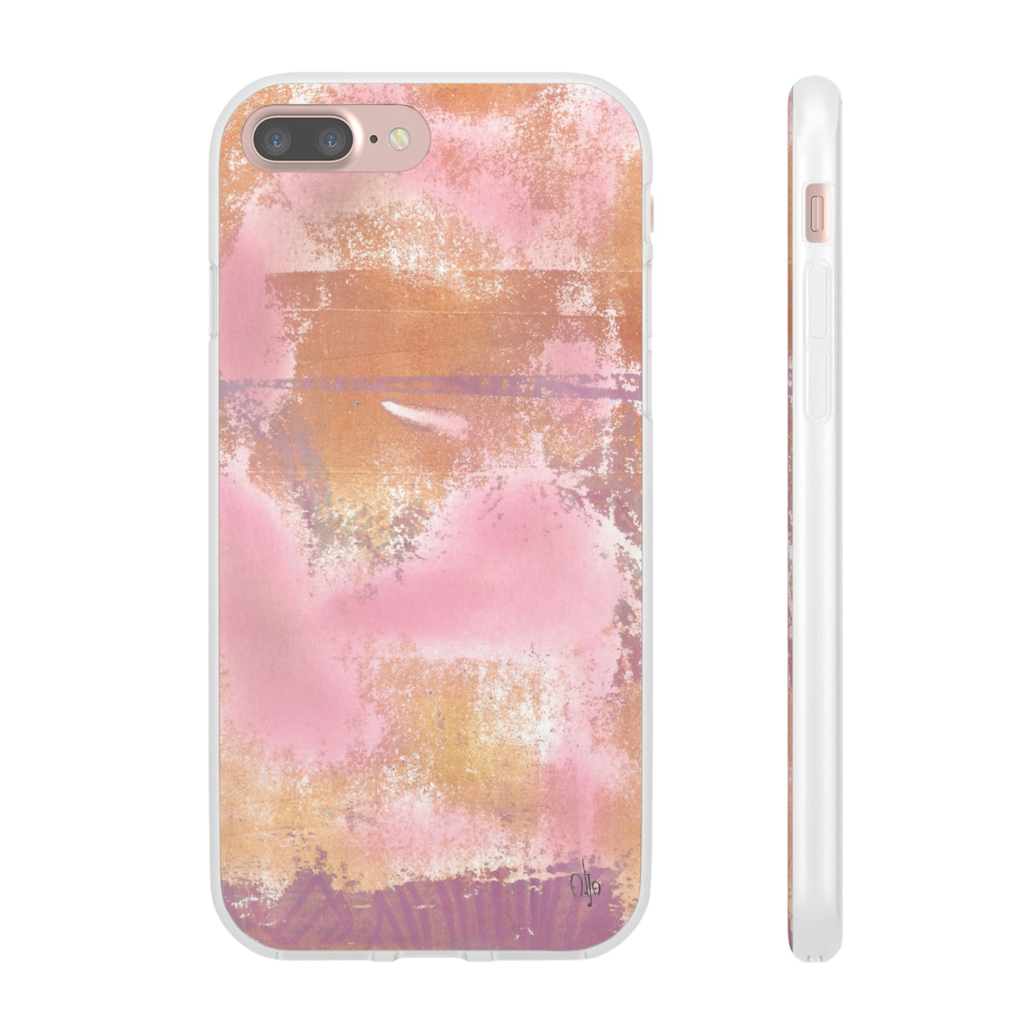 iPhone and Samsung Galaxy Flexi Phone Case Passionate Pink - Alja Design