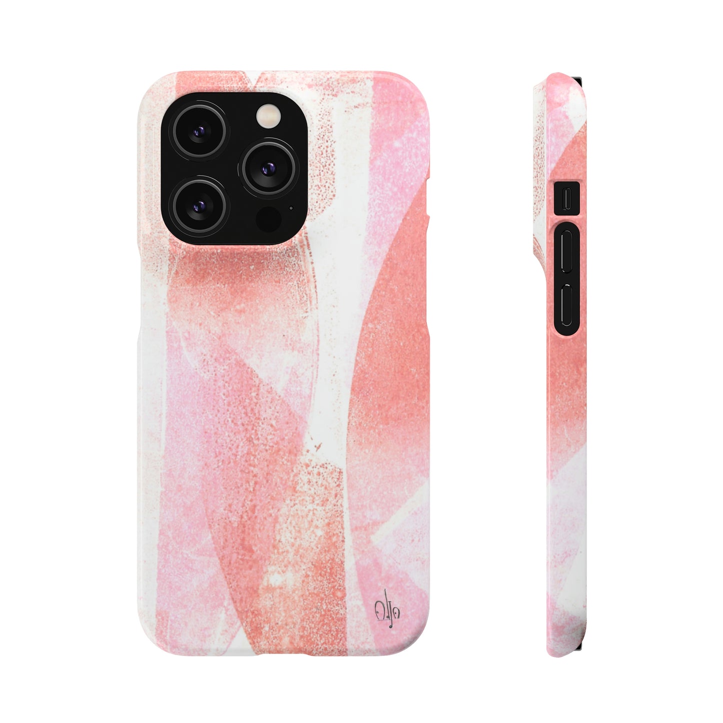 iPhone Samsung Galaxy Pixel5G Snap Case Phone Case Red Glass