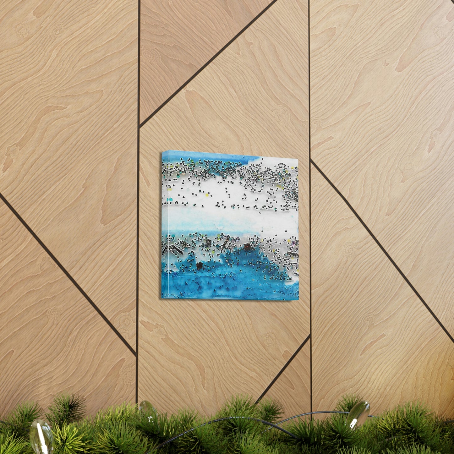 Fractal Blue 7 Canvas Print - Alja Design