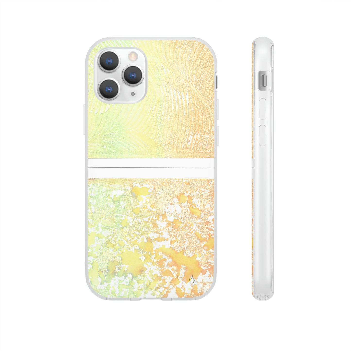 iPhone and Samsung Galaxy Flexi Phone Case Piña Colada with Tropical Waves - Alja Design