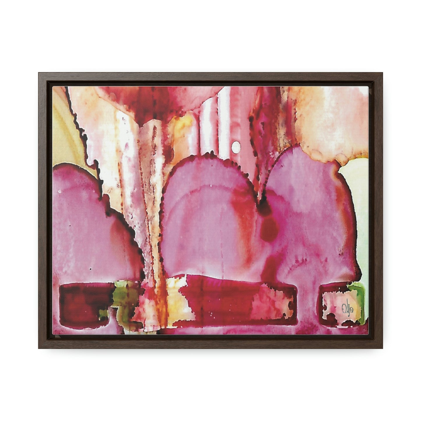 Off the Grid 1 Framed Canvas Print - Alja Design