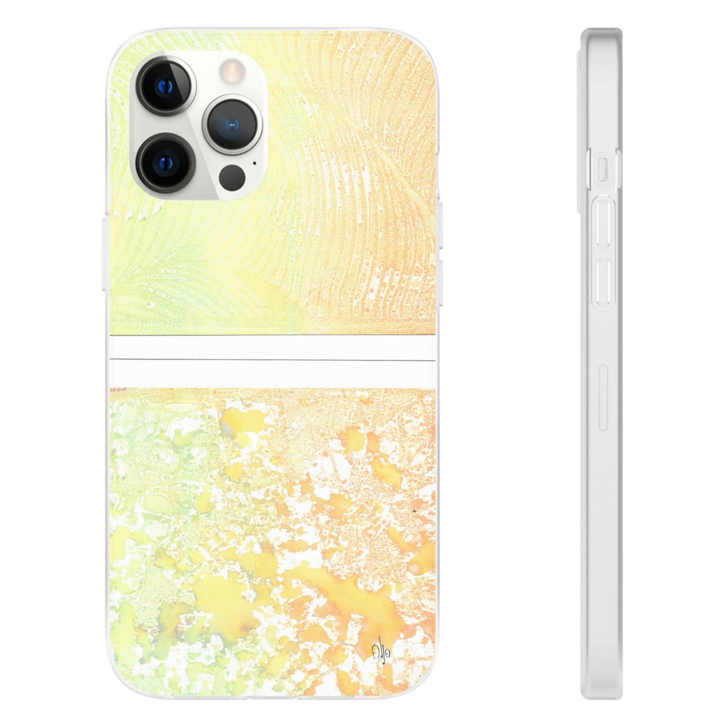 iPhone and Samsung Galaxy Flexi Phone Case Piña Colada with Tropical Waves - Alja Design