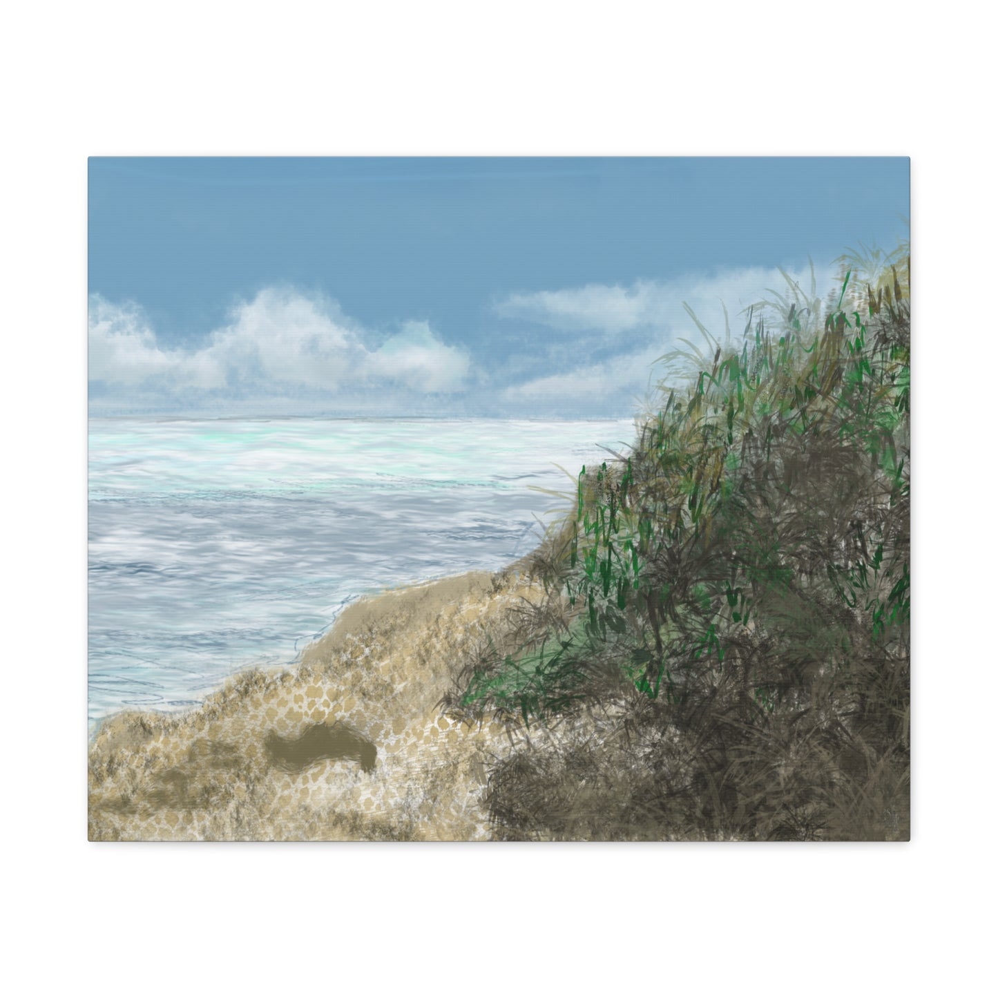 West Cliff Canvas Print - Alja Design
