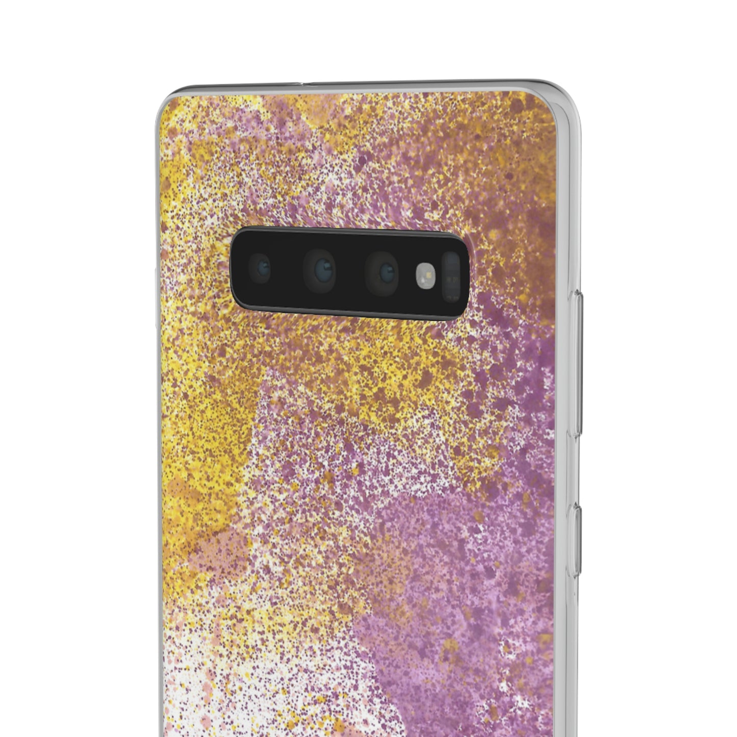 iPhone and Samsung Galaxy Flexi Phone Case Purple Blocks - Alja Design
