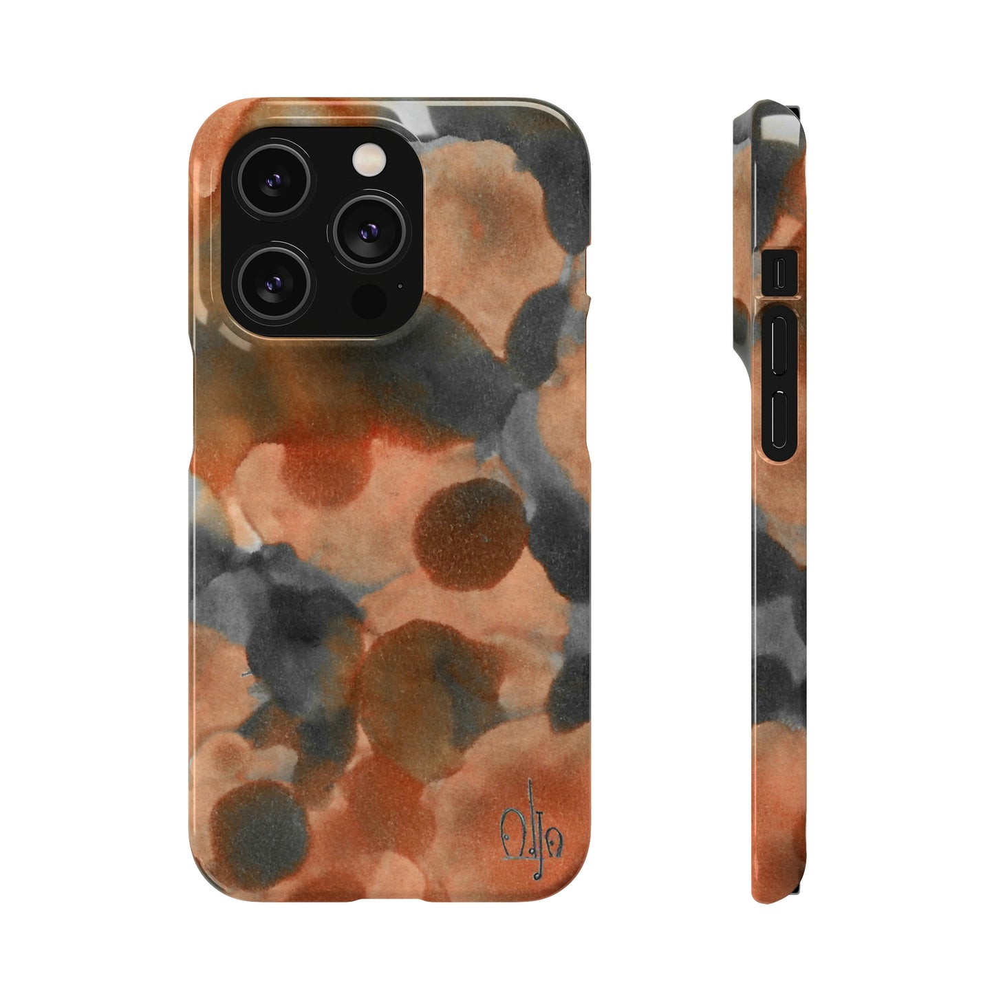 iPhone Samsung Galaxy Pixel5G Snap Case Phone Case Cool Magma - Alja Design