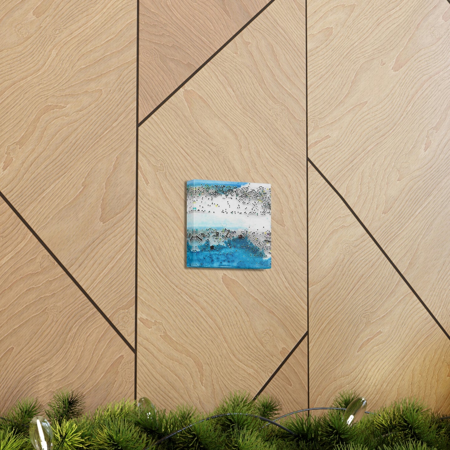 Fractal Blue 7 Canvas Print - Alja Design