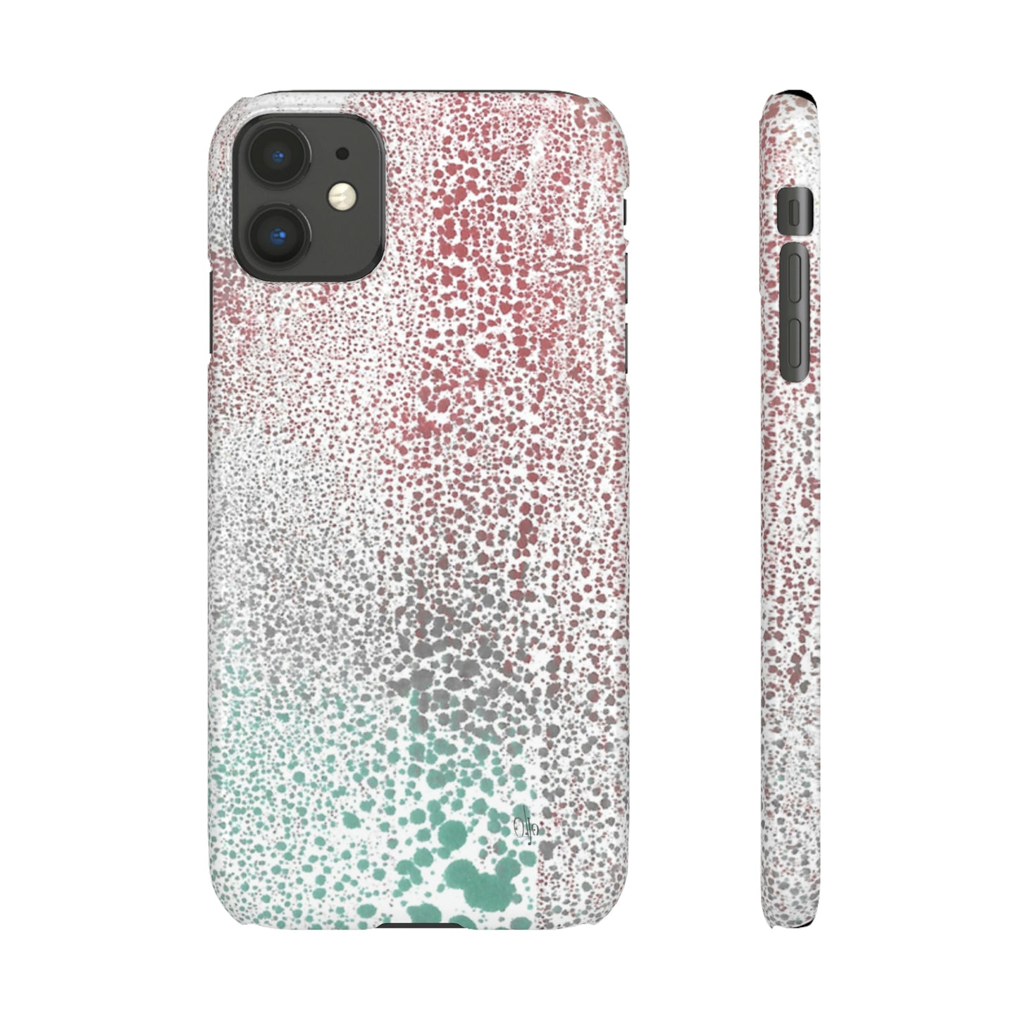iPhone Samsung Galaxy Pixel5G Snap Case Phone Case Gradient Drip - Alja Design
