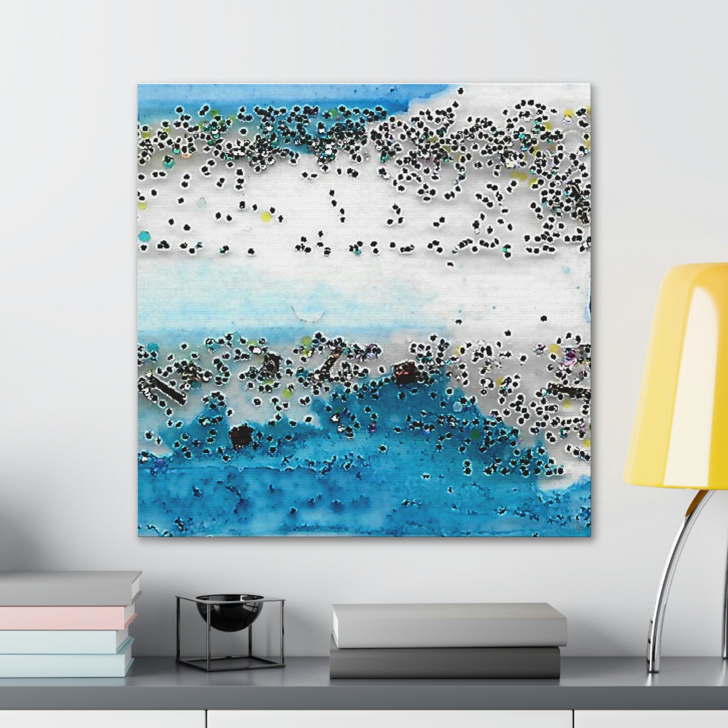 Fractal Blue 7 Canvas Print - Alja Design