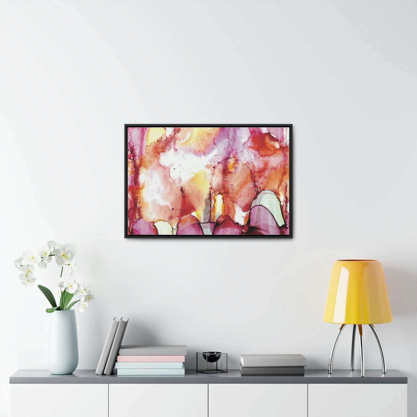 Off the Grid 12 Framed Canvas Print - Alja Design