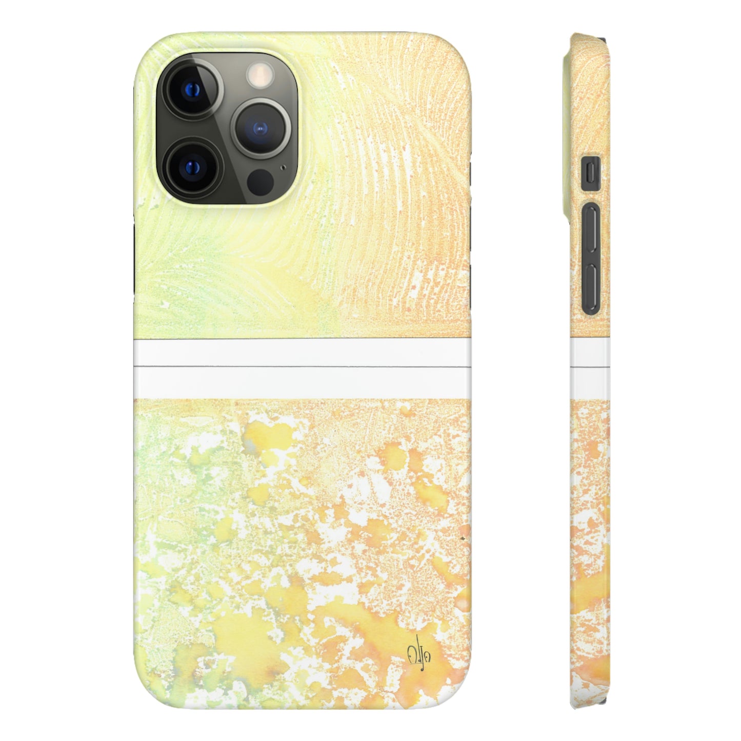 iPhone Samsung Galaxy Pixel5G Snap Case Phone Case Piña Colada with Tropical Waves - Alja Design