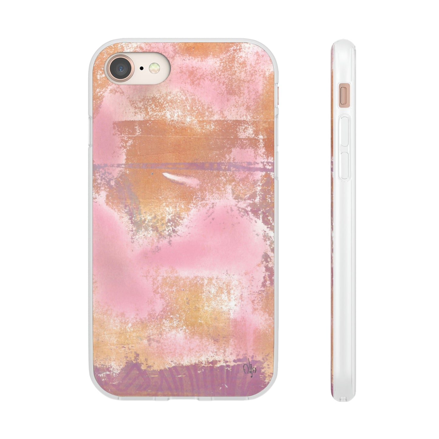 iPhone and Samsung Galaxy Flexi Phone Case Passionate Pink - Alja Design