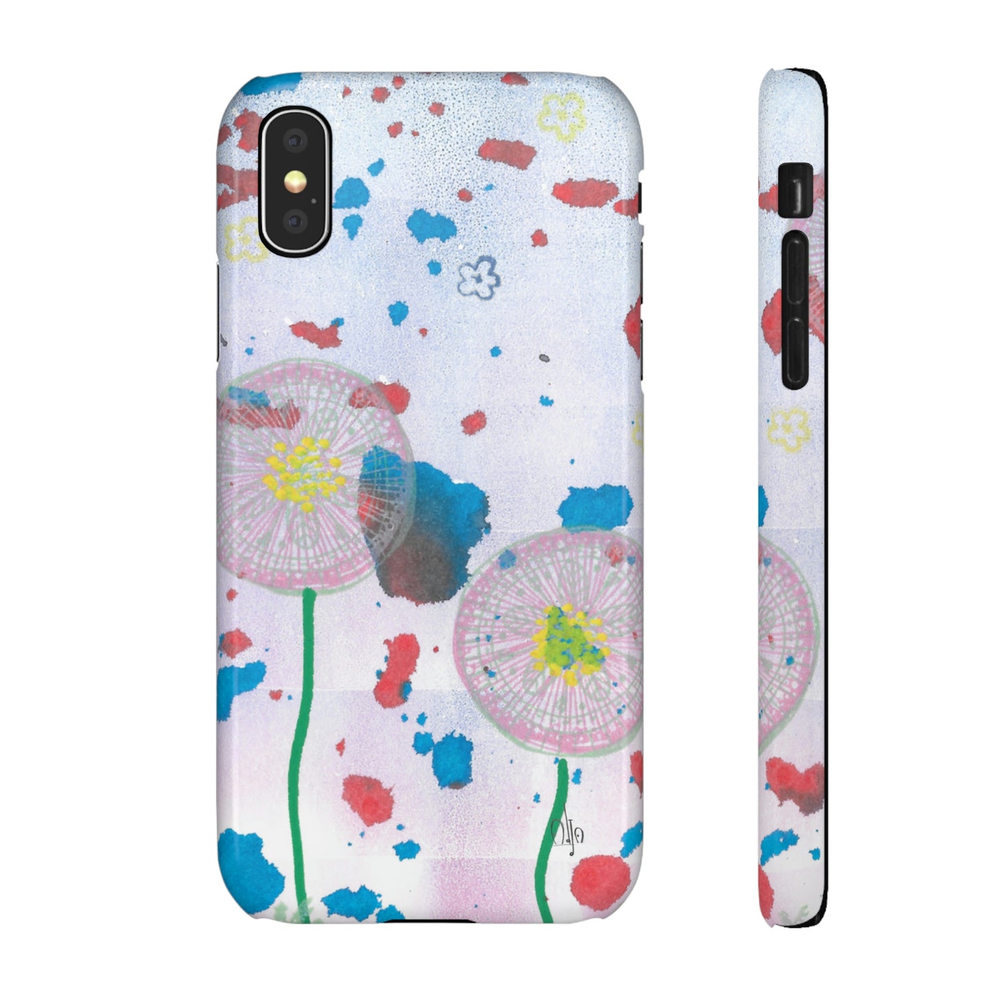 iPhone Samsung Galaxy Pixel5G Snap Case Phone Case Dandelion Party - Alja Design