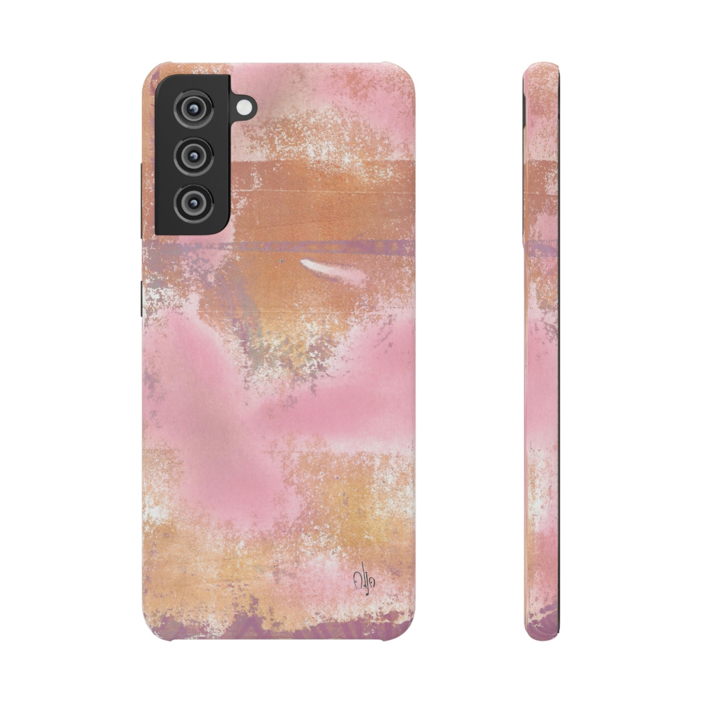 iPhone Samsung Galaxy Pixel5G Snap Case Phone Case Passionate Pink - Alja Design