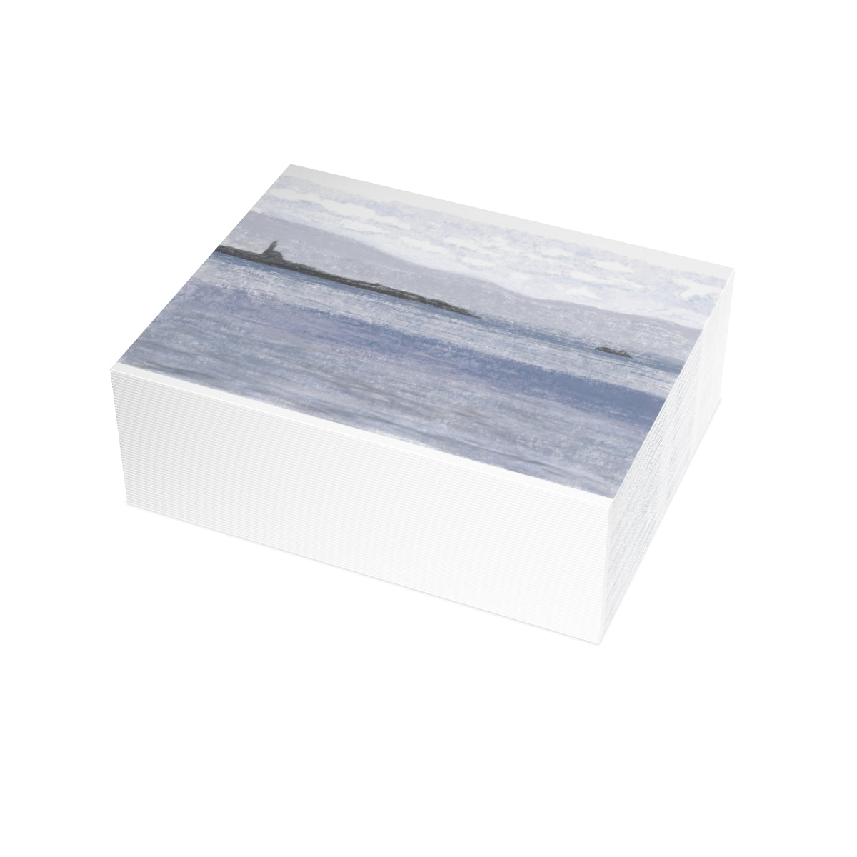 Lighthouse Point Folded Greeting Card - Alja Design