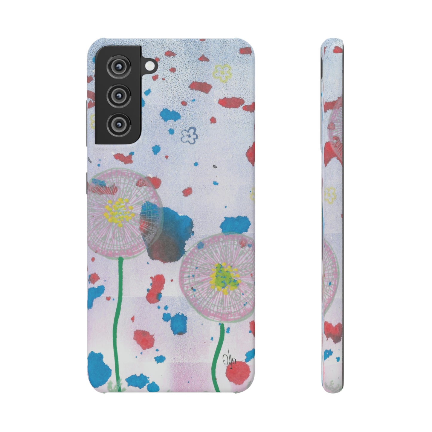iPhone Samsung Galaxy Pixel5G Snap Case Phone Case Dandelion Party - Alja Design