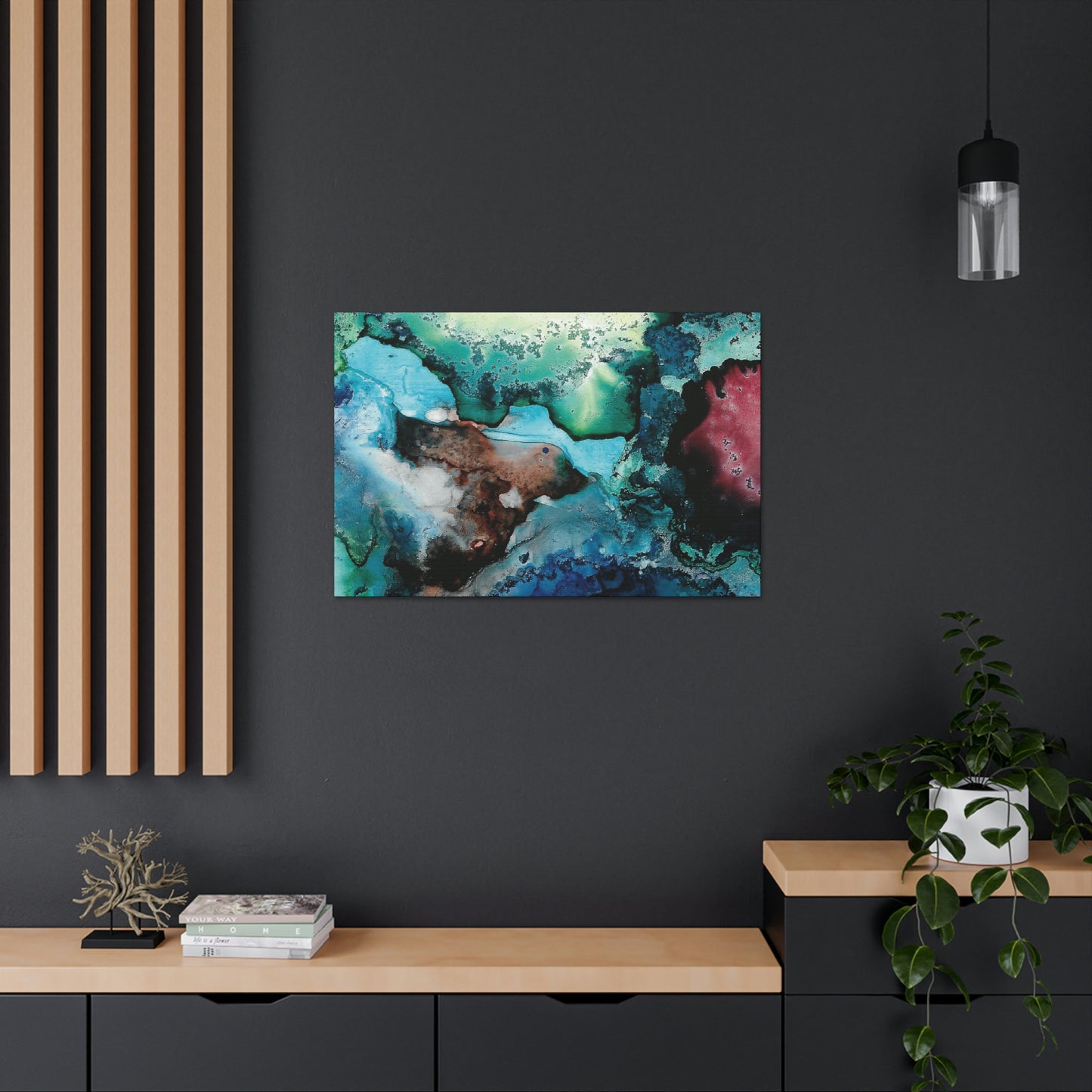 Inner Space 18 Canvas Print - Alja Design