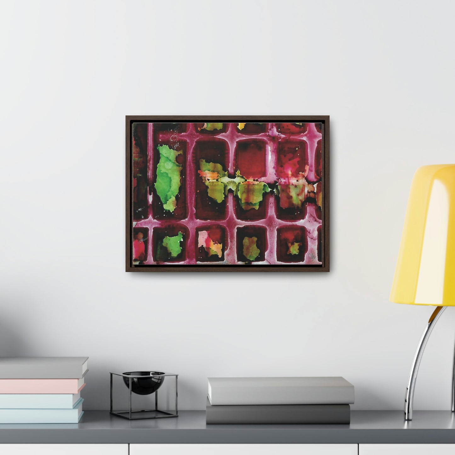 Off the Grid 3 Framed Canvas Print - Alja Design