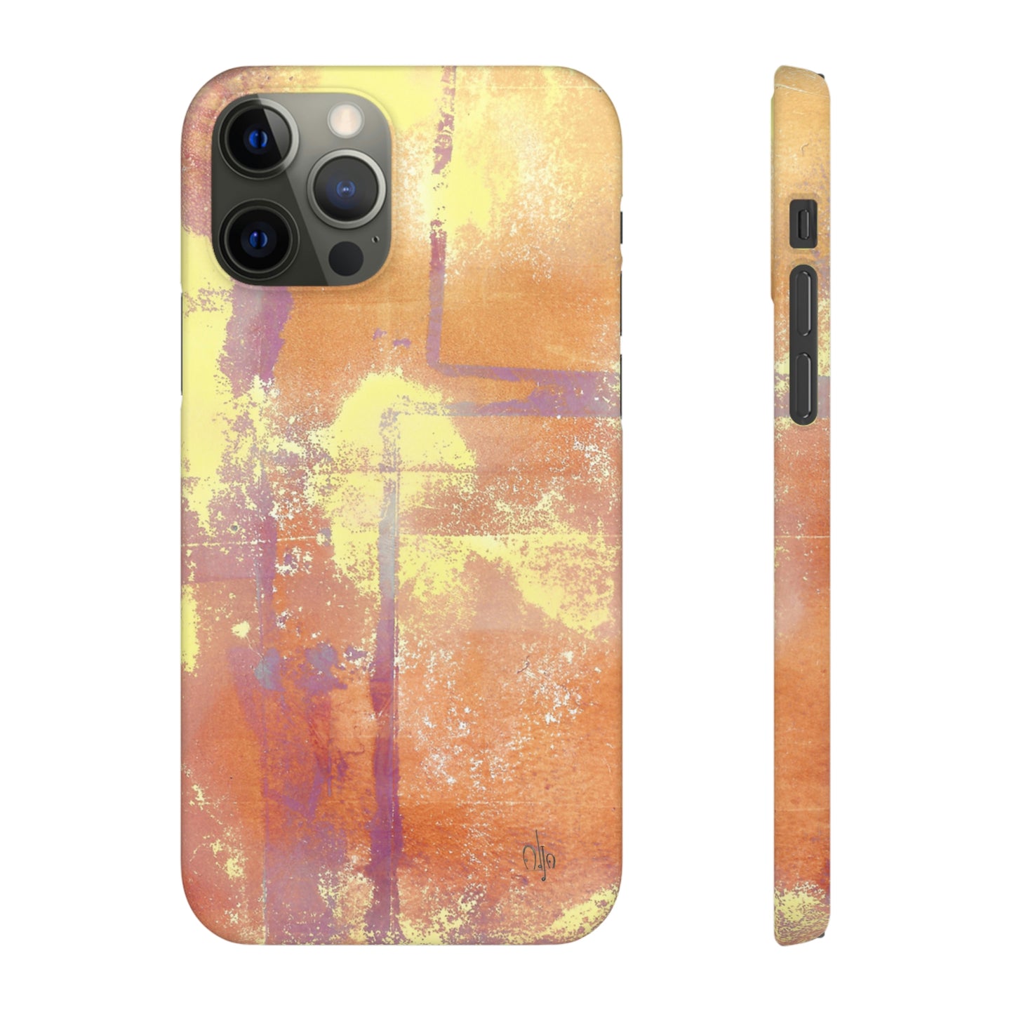 iPhone Samsung Galaxy Pixel5G Snap Case Phone Case Passionate Orange - Alja Design