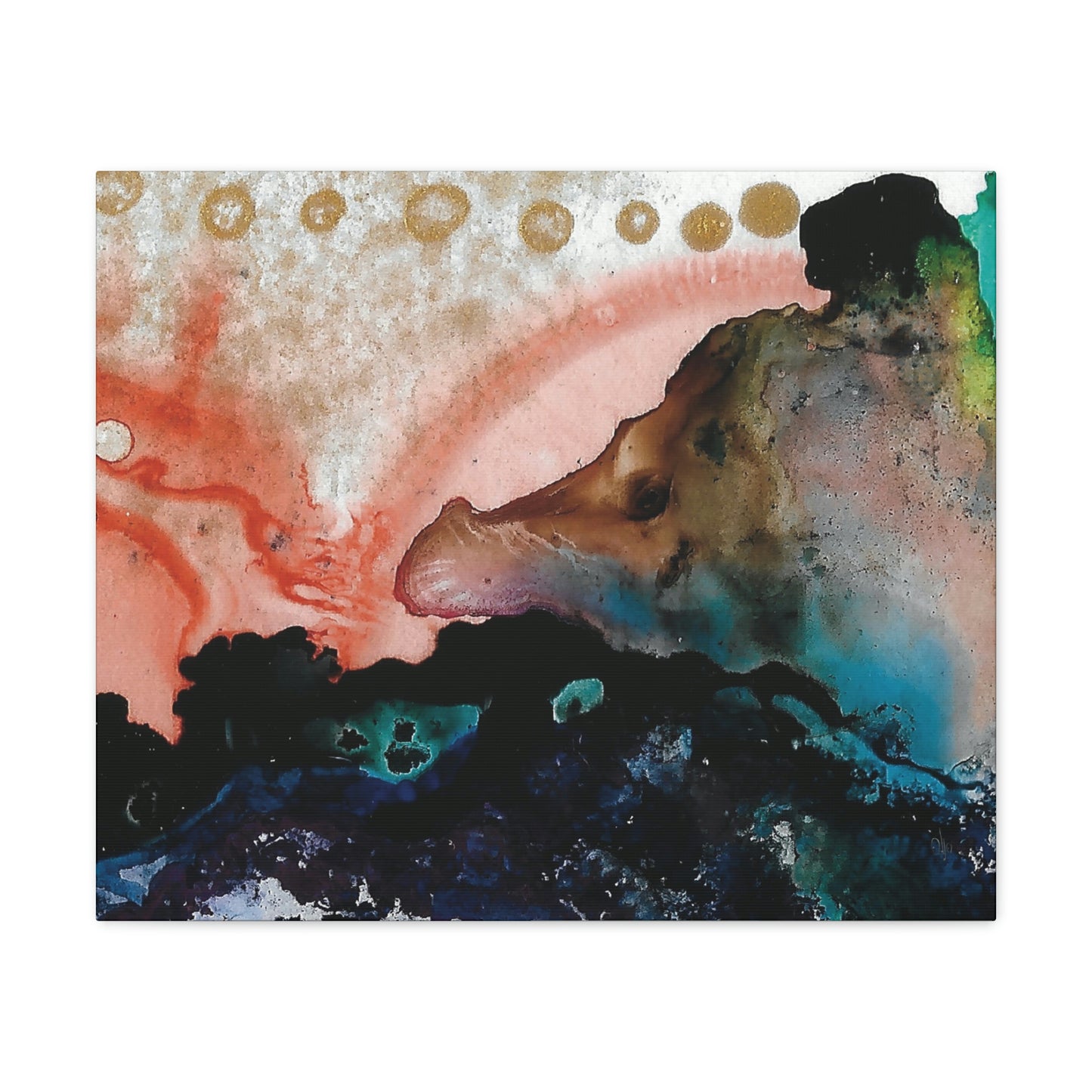 Inner Space 14 Canvas Print - Alja Design