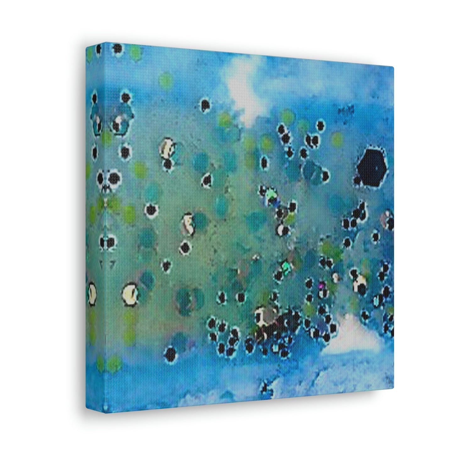 Fractal Blue 5 Canvas Print - Alja Design