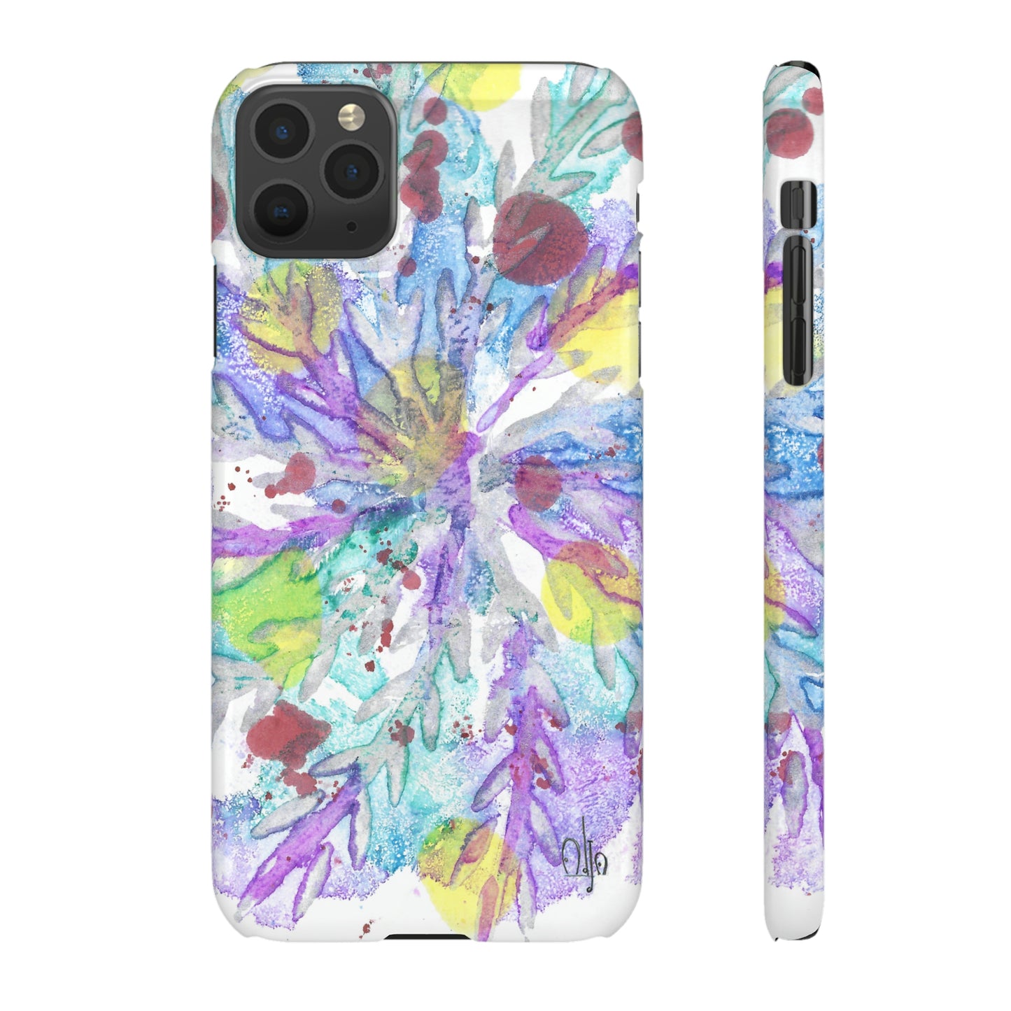 iPhone Samsung Galaxy Pixel5G Snap Case Phone Case Winter Colors - Alja Design