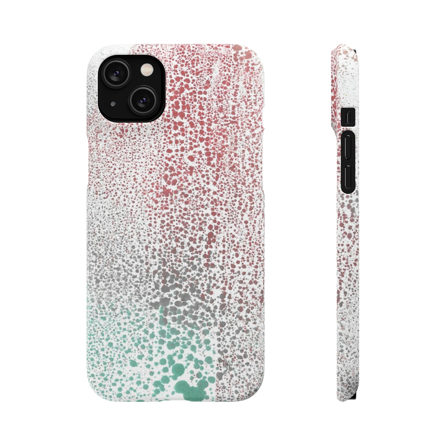iPhone Samsung Galaxy Pixel5G Snap Case Phone Case Gradient Drip - Alja Design