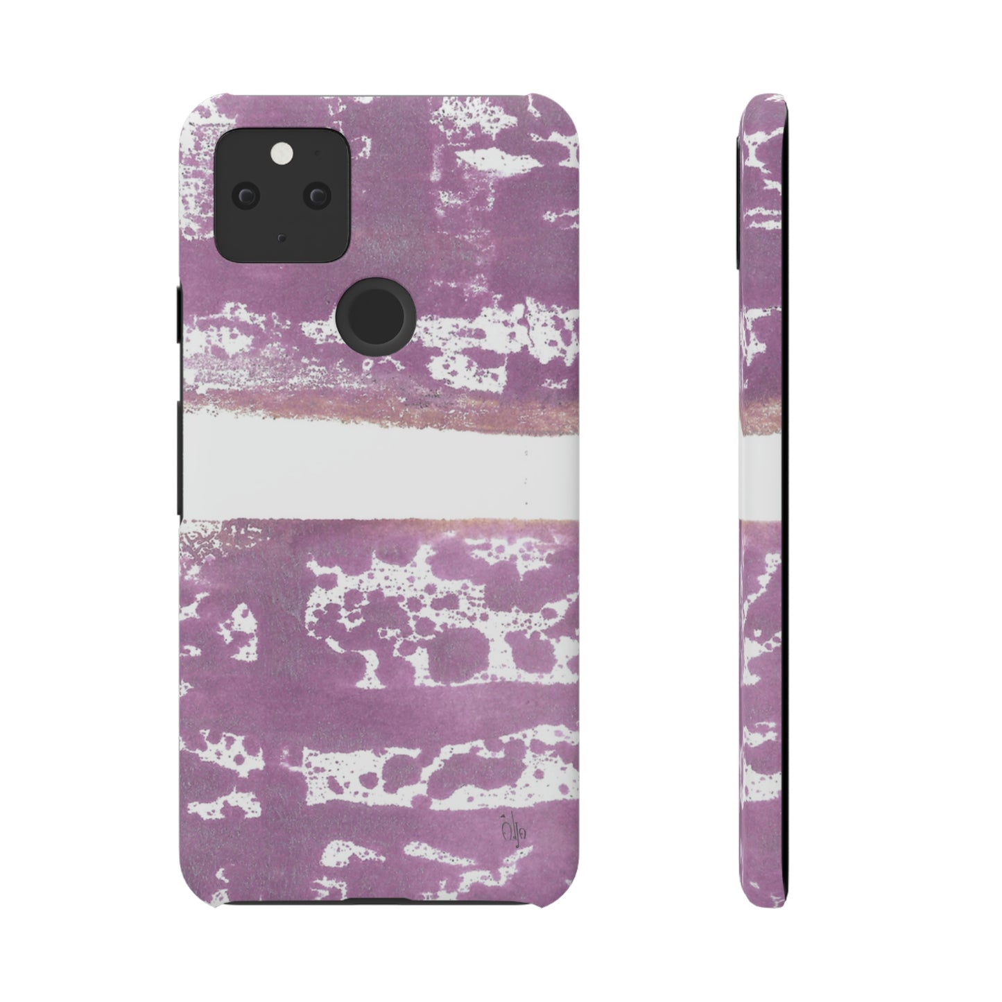 iPhone Samsung Galaxy Pixel5G Snap Case Phone Case Purple Horizon - Alja Design