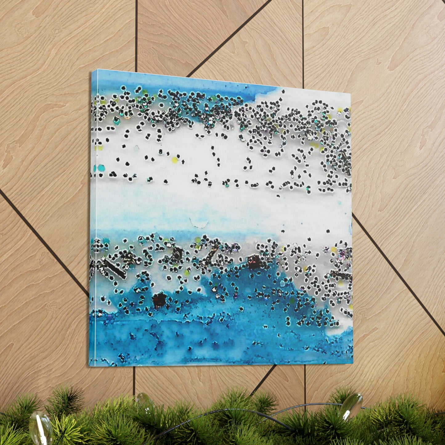 Fractal Blue 7 Canvas Print - Alja Design