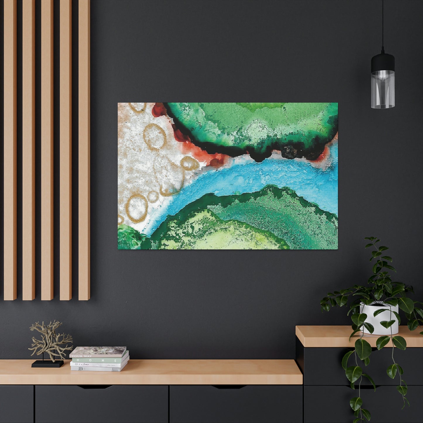Inner Space 12 Canvas Print - Alja Design